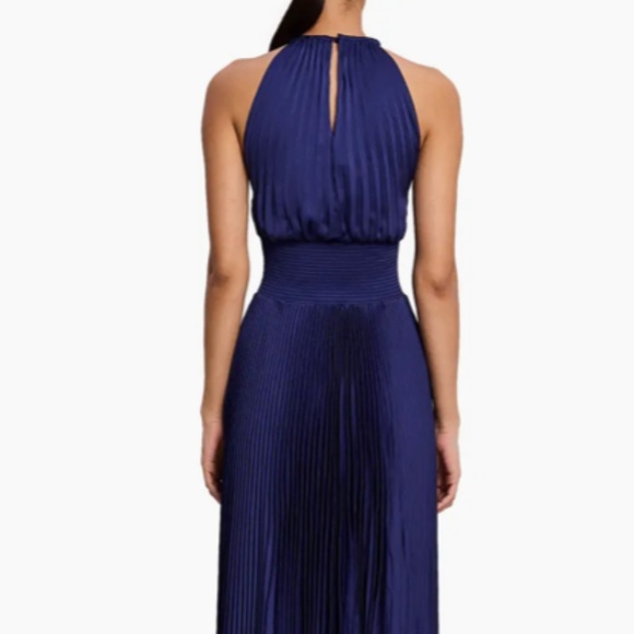 NWOT A.L.C. Renzo Pleated Midi Dress in Beige Size 4 - Picture 7 of 16